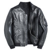 New Black Leather Leather Men's Baseball Uniform Short