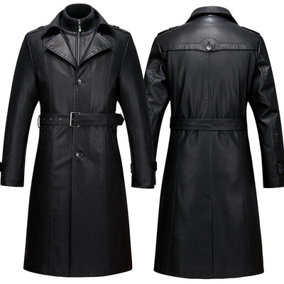 Men's leather coat